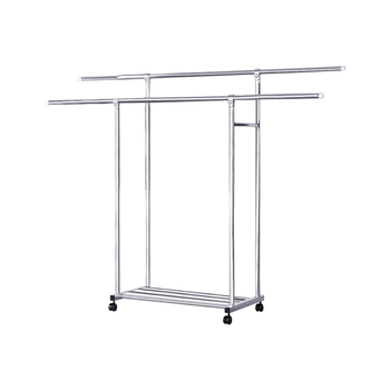 120cm Stainless Steel Floor-Standing Clothes Rack - Durable and Space-Saving Laundry Organizer image
