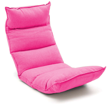 Foldable Tatami Floor Sofa Bed Meditation Lounge Chair Recliner Lazy Couch Pink image
