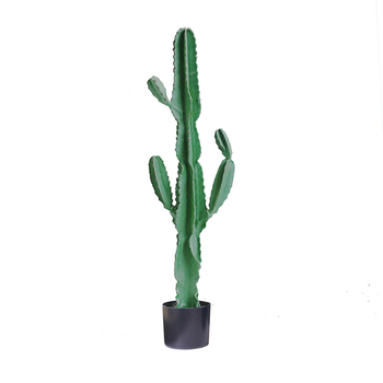 120cm Green Artificial Indoor Cactus Tree Fake Plant Simulation Decorative 6 Heads image