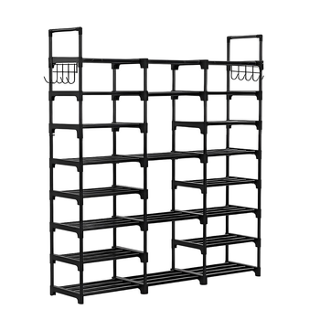 21-Shelf Tier Shoe Storage Shelf Space-Saving Caddy Rack Organiser with Handle image