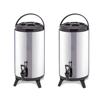 2X 16L Portable Insulated Cold/Heat Coffee Tea Beer Barrel Brew Pot With Dispenser image