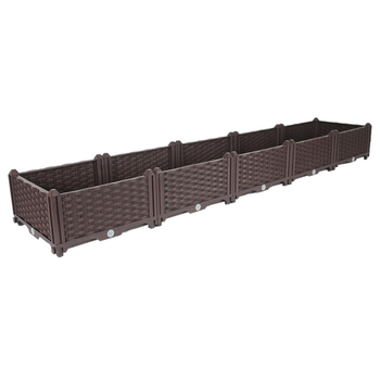 200cm Raised Planter Box Vegetable Herb Flower Outdoor Plastic Plants Garden Bed image
