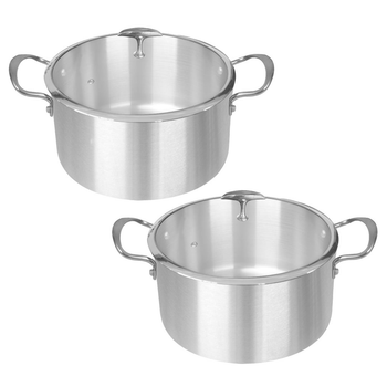 2X Stainless Steel 28cm Casserole With Lid Induction Cookware image