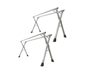 2X 1.6m Portable Standing Clothes Drying Rack Foldable Space-Saving Laundry Holder Indoor Outdoor image