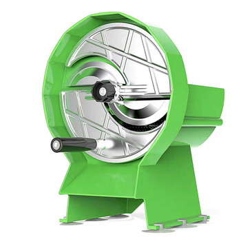 Commercial Manual Vegetable Fruit Slicer Kitchen Cutter Machine Green image