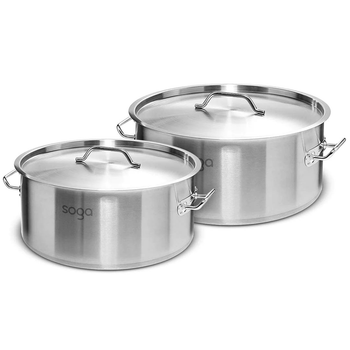 Stock Pot 9L 23L Top Grade Thick Stainless Steel Stockpot 18/10 image