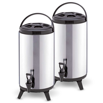 2X 12L Portable Insulated Cold/Heat Coffee Tea Beer Barrel Brew Pot With Dispenser image