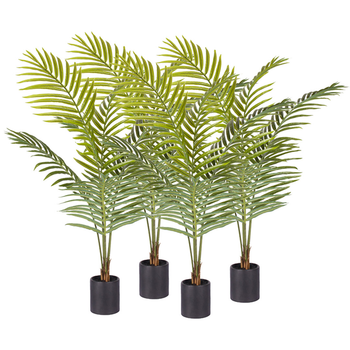 4X 120cm Green Artificial Indoor Rogue Areca Palm Tree Fake Tropical Plant Home Office Decor image