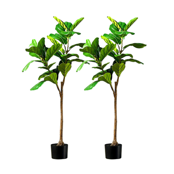 2X 120cm Green Artificial Indoor Qin Yerong Tree Fake Plant Simulation Decorative image