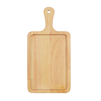 35cm Rectangle Premium Wooden Oak Food Serving Tray Charcuterie Board Paddle Home Decor image