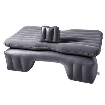Inflatable Car Mattress Portable Travel Camping Air Bed Rest Sleeping Bed Grey image