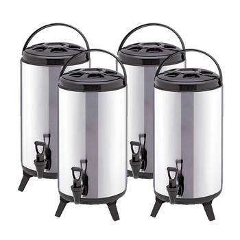 4X 14L Portable Insulated Cold/Heat Coffee Tea Beer Barrel Brew Pot With Dispenser image