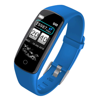 Sport Monitor Wrist Touch Fitness Tracker Smart Watch Blue image