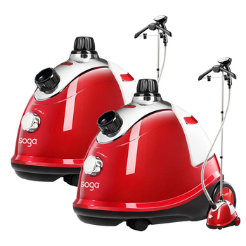 2X Garment Steamer Portable Cleaner Steam Iron Red image