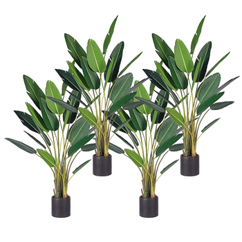 4X 245cm Artificial Giant Green Birds of Paradise Tree Fake Tropical Indoor Plant Home Office Decor image