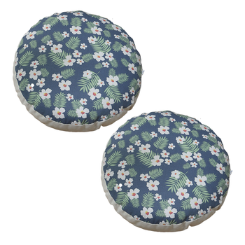 2X 53cm Soft Polyester-Cotton Pillow with Eco-Friendly EPP Particle Insert Home Decor image