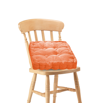 Orange Square Cushion Soft Leaning Plush Backrest Throw Seat Pillow Home Office Decor image