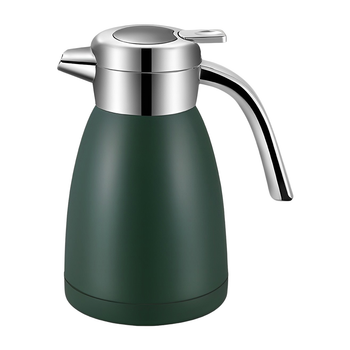2.2L Stainless Steel Kettle Insulated Vacuum Flask Water Coffee Jug Thermal Green image