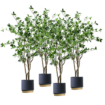 4X 120cm Green Artificial Indoor Watercress Tree Fake Plant Simulation Decorative image