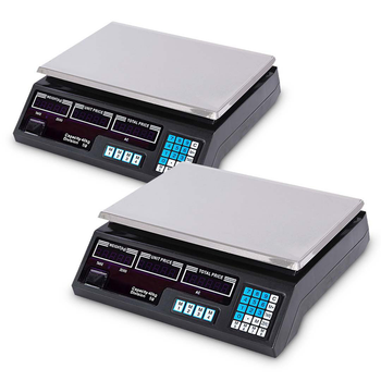 2x Digital Commercial Kitchen Scales Shop Electronic Weight Scale Food 40kg/5g image