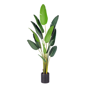 220cm Artificial Giant Green Birds of Paradise Tree Fake Tropical Indoor Plant Home Office Decor image