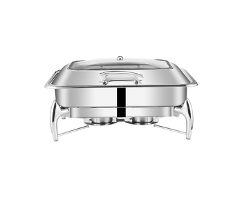 Stainless Steel Rectangular Chafing Dish Tray Buffet Cater Food Warmer Chafer with Top Lid image
