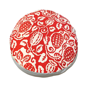 45cm Red Premium Polyester Cotton Cushion with EPP Particle Insert for Enhanced Comfort image