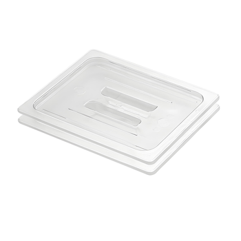 Clear Gastronorm 1/2 GN Lid Food Tray Top Cover Bundle of 2 image