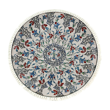 120cm Mandala Round Area Thick Anti-slip Doormat, Home Decor image