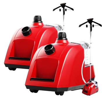 2X Garment Steamer Portable Cleaner Steam Iron 80MINS Red image