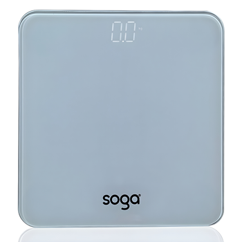 180kg Digital Fitness Weight Bathroom Gym Body Glass LCD Electronic Scales White image