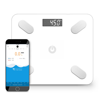 Wireless Bluetooth Digital Body Fat Scale Bathroom Weighing Scales Health Analyzer Weight White image