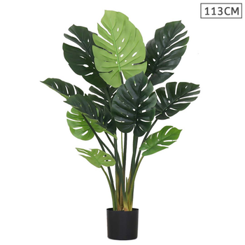 113cm Artificial Indoor Potted Turtle Back Fake Decoration Tree Flower Pot Plant image