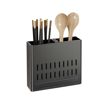Wall Mounted Kitchen Utensil Storage Rack Spoon Fork Chopstick Space-Saving Organiser image