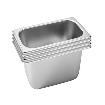 4X Gastronorm GN Pan Full Size 1/3 GN Pan 20cm Deep Stainless Steel Tray image