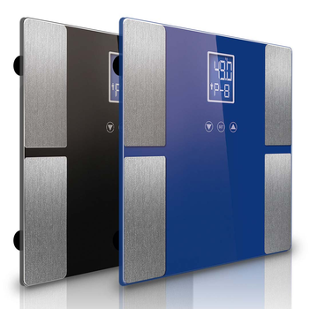 Digital Electronic LCD Bathroom Body Fat Scale Weighing Scales Weight Monitor Black/Blue image