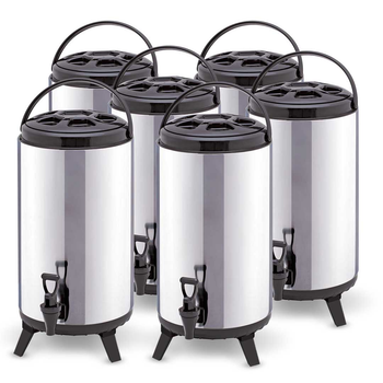 6X 12L Portable Insulated Cold/Heat Coffee Tea Beer Barrel Brew Pot With Dispenser image