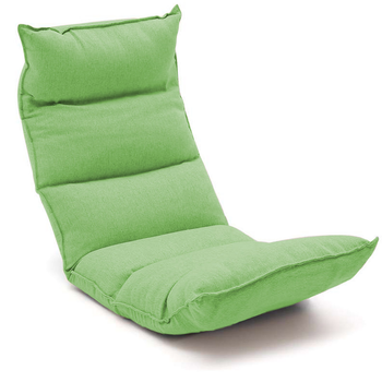 Foldable Tatami Floor Sofa Bed Meditation Lounge Chair Recliner Lazy Couch Green image