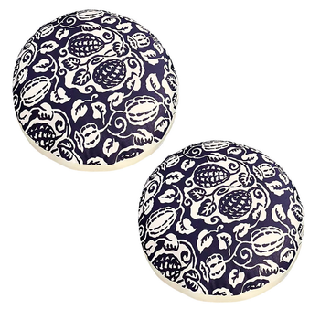 2X 45cm Puff Polyester-Cotton Pillow with EPP Particle Insert for Enhanced Comfort Home Decor image