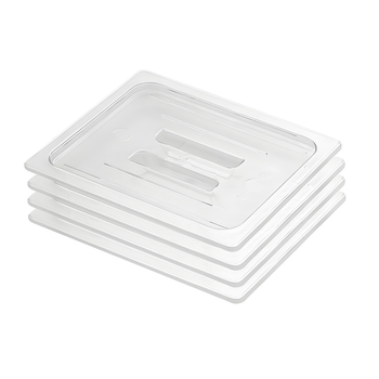 Clear Gastronorm 1/2 GN Lid Food Tray Top Cover Bundle of 4 image