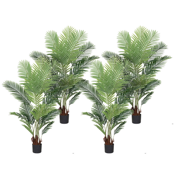 4X 165cm Artificial Swallowtail Sunflower Fake Decoration Tree Flower Pot Plant image
