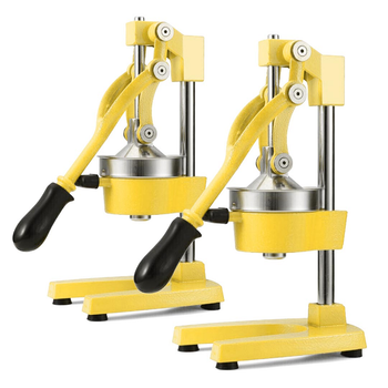2X Commercial Manual Juicer Hand Press Juice Extractor Squeezer Orange Citrus Yellow image