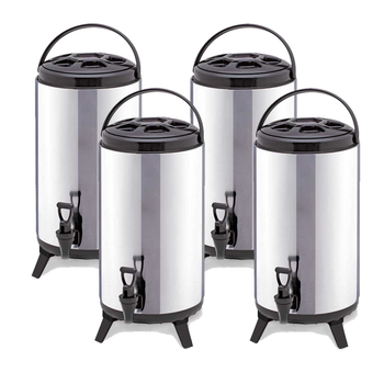 4X 16L Portable Insulated Cold/Heat Coffee Tea Beer Barrel Brew Pot With Dispenser image