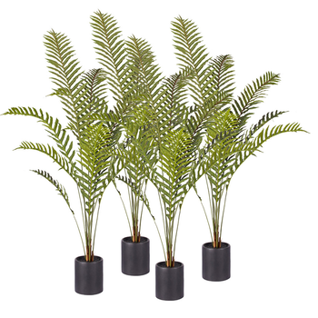 4X 160cm Green Artificial Indoor Rogue Areca Palm Tree Fake Tropical Plant Home Office Decor image