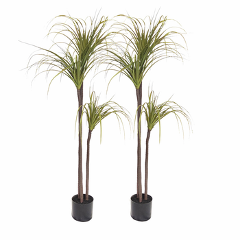 2X 145cm Artificial Dracaena Plant Fake Potted, Simulation Tree Fake Plant Home Decor image