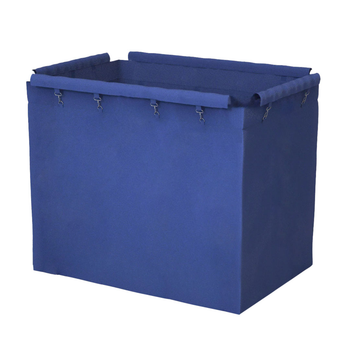 Stainless Steel Commercial Large Soiled Linen Laundry Trolley Cart With Wheels Bag Only image