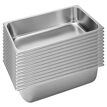 12X Gastronorm GN Pan Full Size 1/1 GN Pan 20cm Deep Stainless Steel Tray image