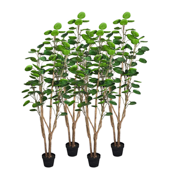 4X 150cm Plastic Potted Polyscias Scutellaria Plant Home Garden Artificial Tree, Home Decor image