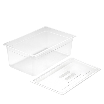 200mm Clear Gastronorm GN Pan 1/1 Food Tray Storage with Lid image