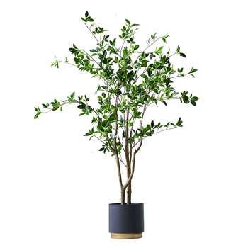 120cm Green Artificial Indoor Watercress Tree Fake Plant Simulation Decorative image
